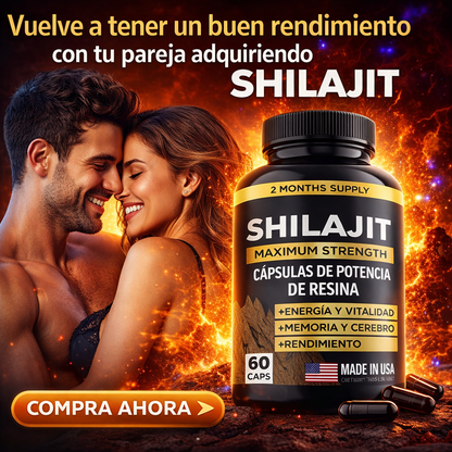 SHILAJIT CAPSULAS VITALIS ORIGINAL - Vigor Maculino 60Cps